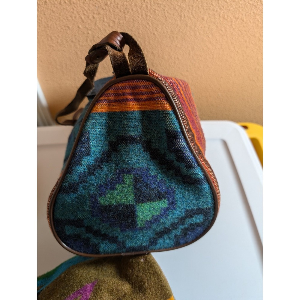 Pendleton Blanket Wool Aztec Pattern‎ Barrel Styl… - image 5